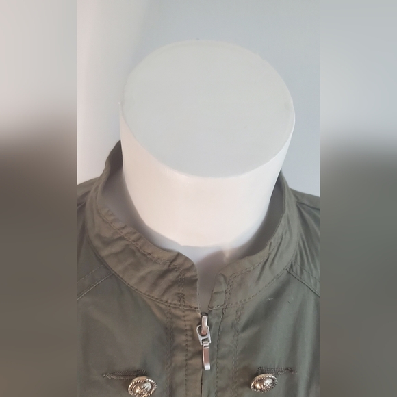 INC International Concept-size M- military green color jacket - Picture 7 of 11